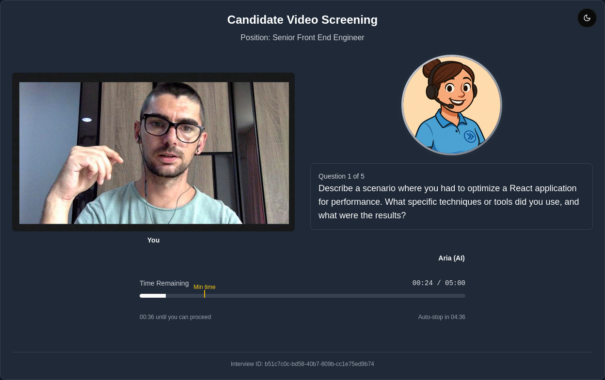 Dashboard screenshot